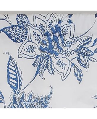 Natalia Tailored Valance High Quality Window Treatment 3" Rod Pocket 50" x 14" Cyan Blue/White