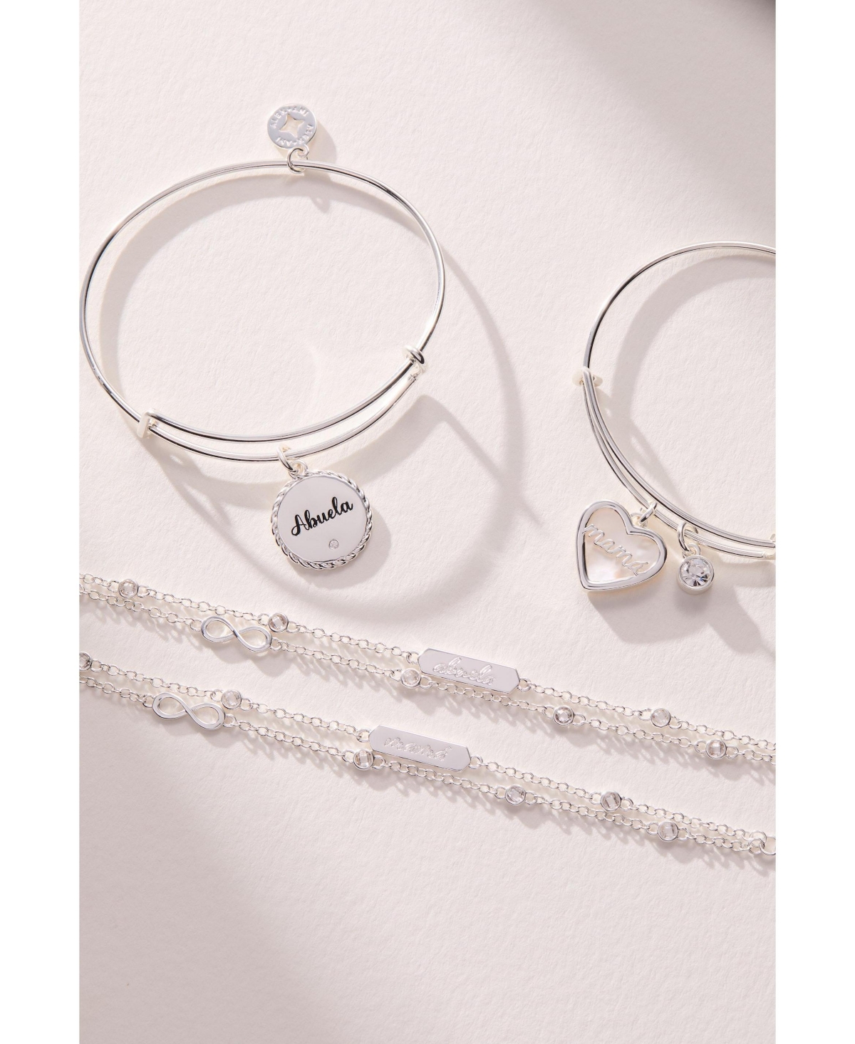 Mama Infinity Adjustable Chain Bracelet