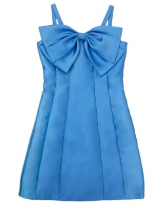 Girls' 7-16 Paneled Sleeveless Bow Dress