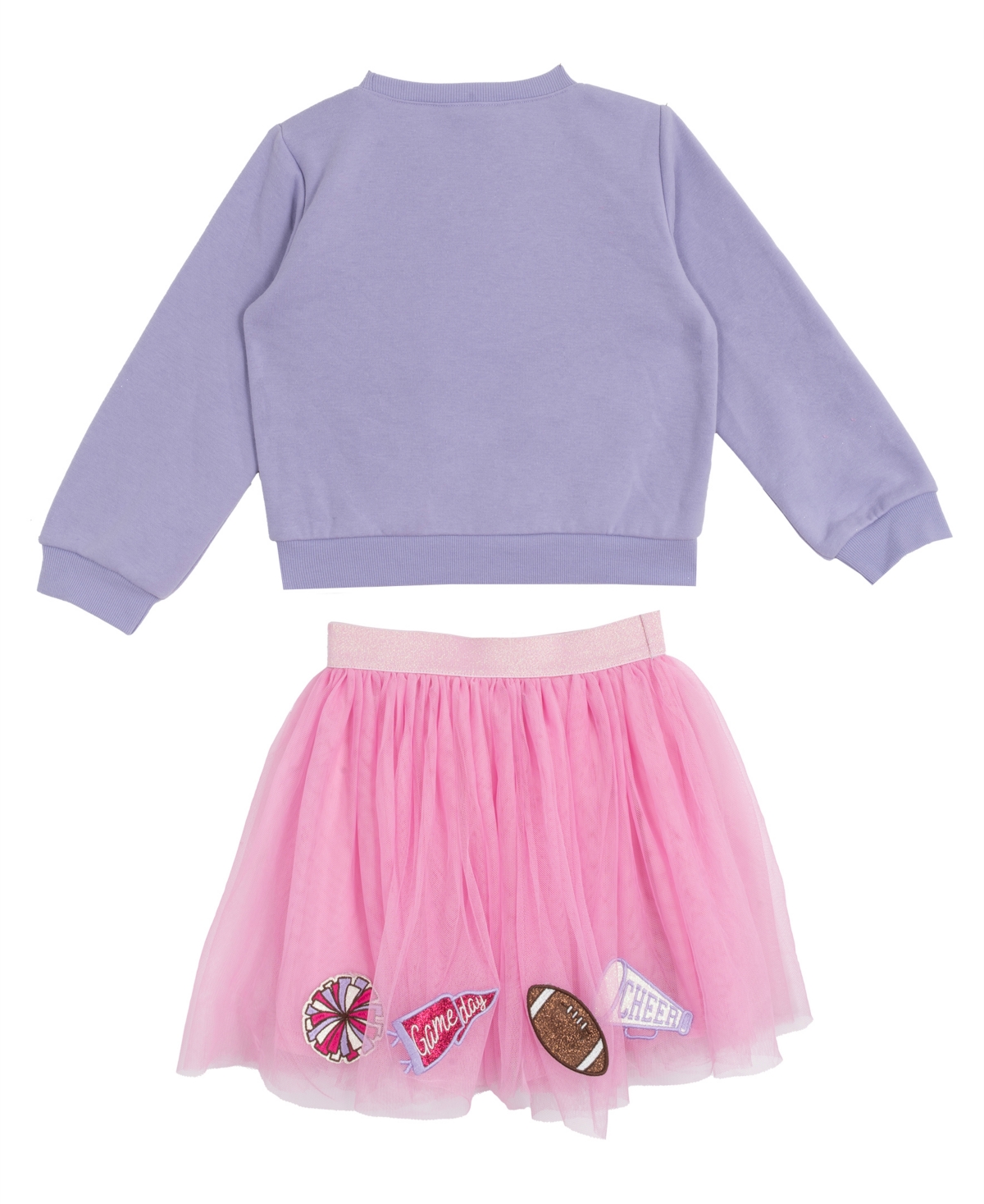 Rare Editions Girls 2T-6X Sweatshirt and Tutu Skirt, 2-Piece Set