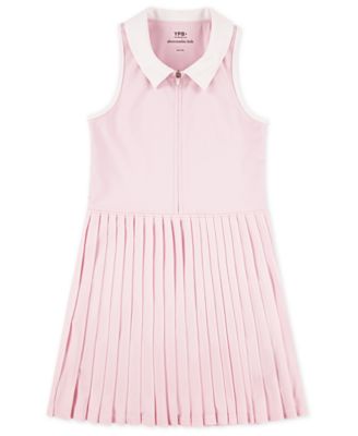Girls' YPB neoKNIT Half-Zip Pleated Mini Dress