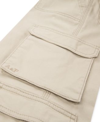 Girls' Wide-Leg Twill Cargo Pants