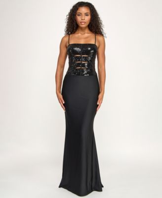 Women's Peekaboo Slits Long Gown