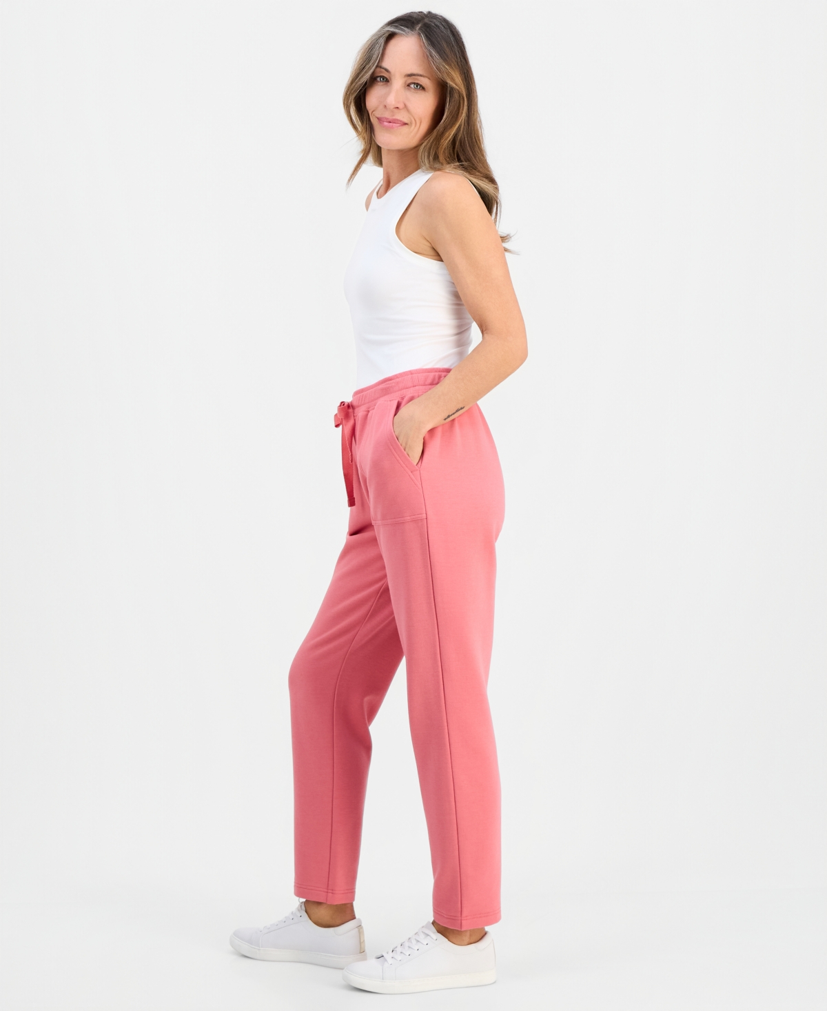 Style & Co Petite Yummy Fleece Pants, Created for Macy's