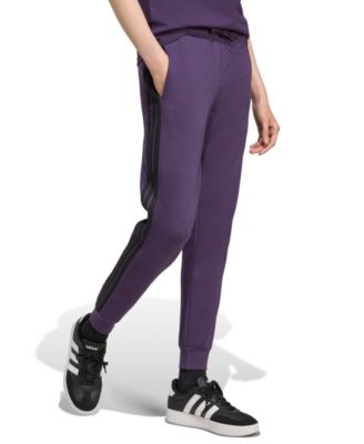 Women's Essentials Three Stripes Fleece Slim Pants