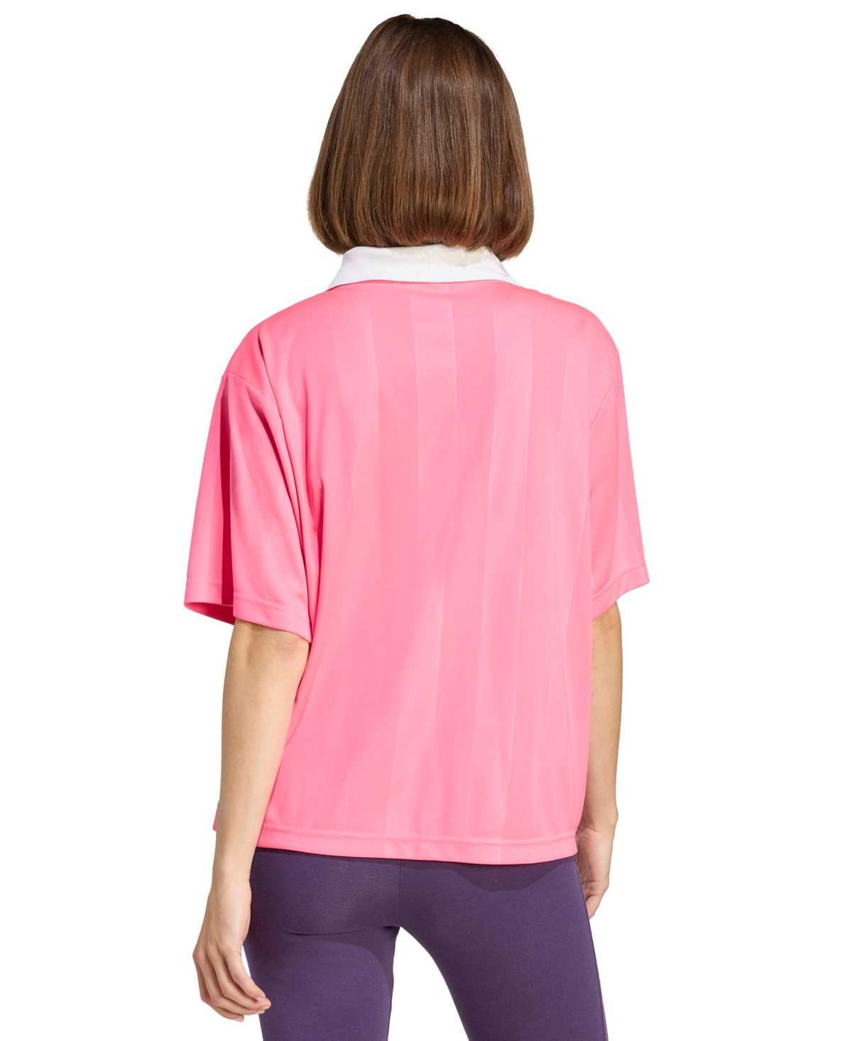 Adidas Originals Women's Tiro Q4 Pull Over T Shirt In Pink
