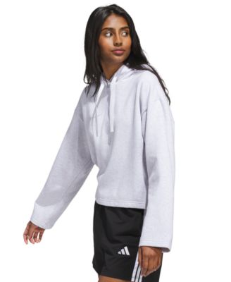 Women's Fleece 3-Stripes Loose-Fit Hoodie