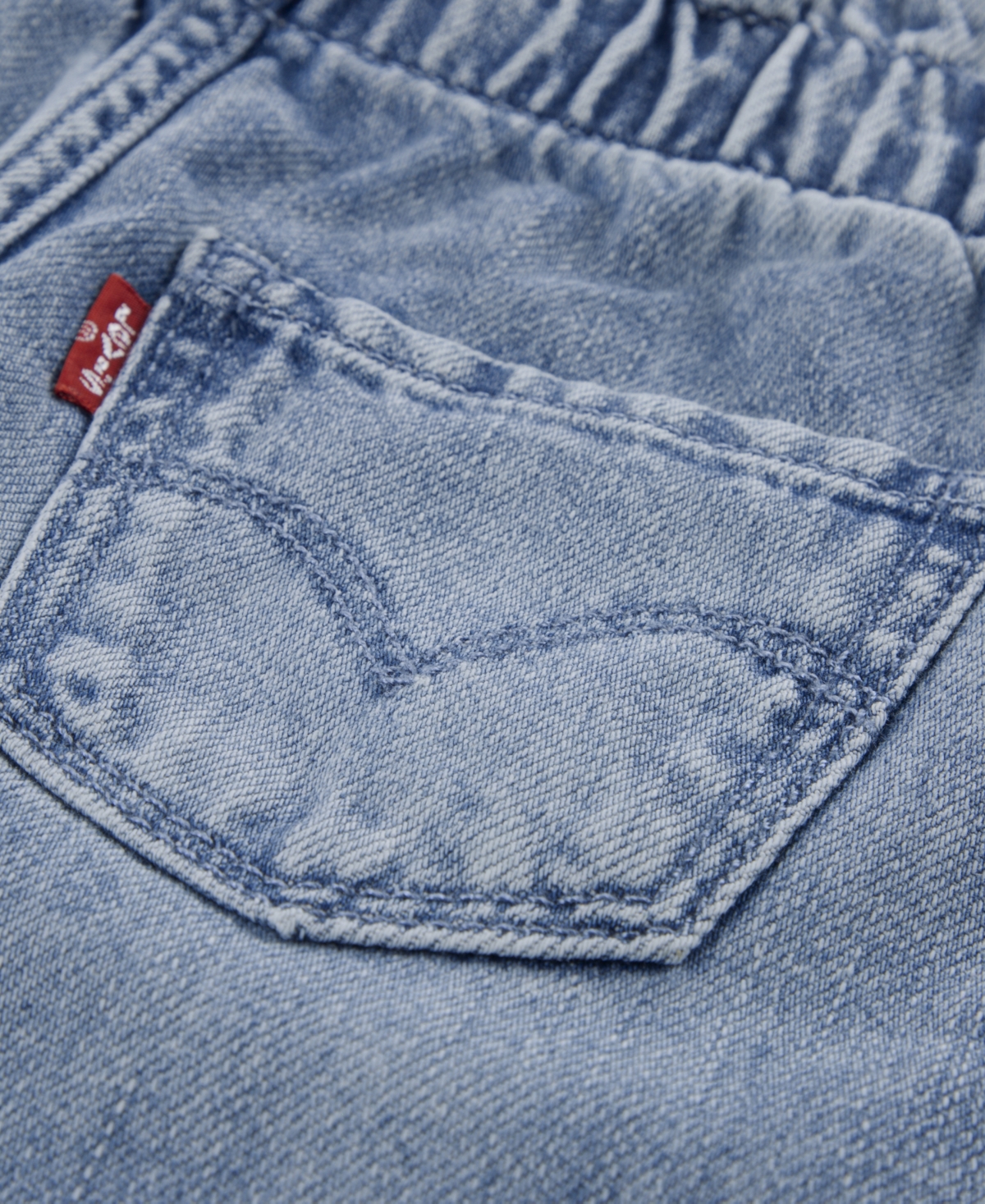 Levi's Girls Toddler 2T-4T Ruffle Top and Heart Pocket Pants, 2-Piece Set