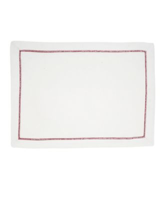 Embroidered Line Design Placemat, Set of 4