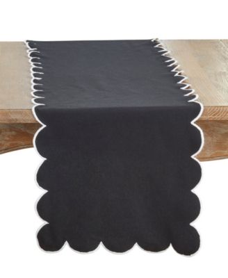Scalloped Table Runner, 16" x 72"