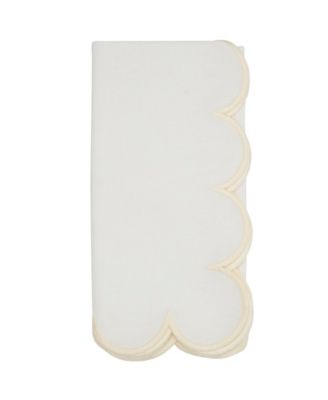 Scalloped Hem Napkin, Set of 4
