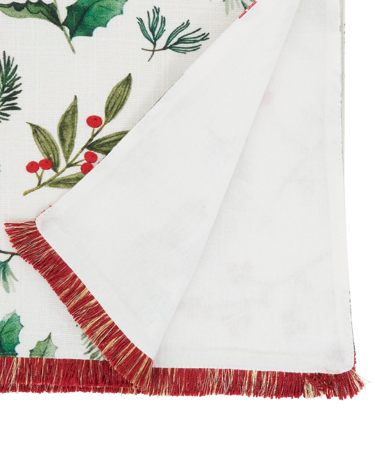 Saro Lifestyle Holly Branch Table Runner, 13" x 72"