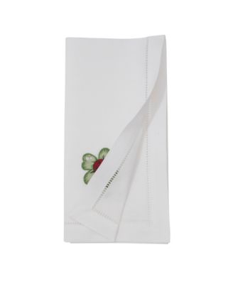 Embr'D Ladybug Hemstitch Napkin, Set of 6