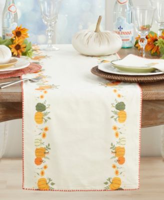 Fall Pumpkins Table Runner, 16" x 72"
