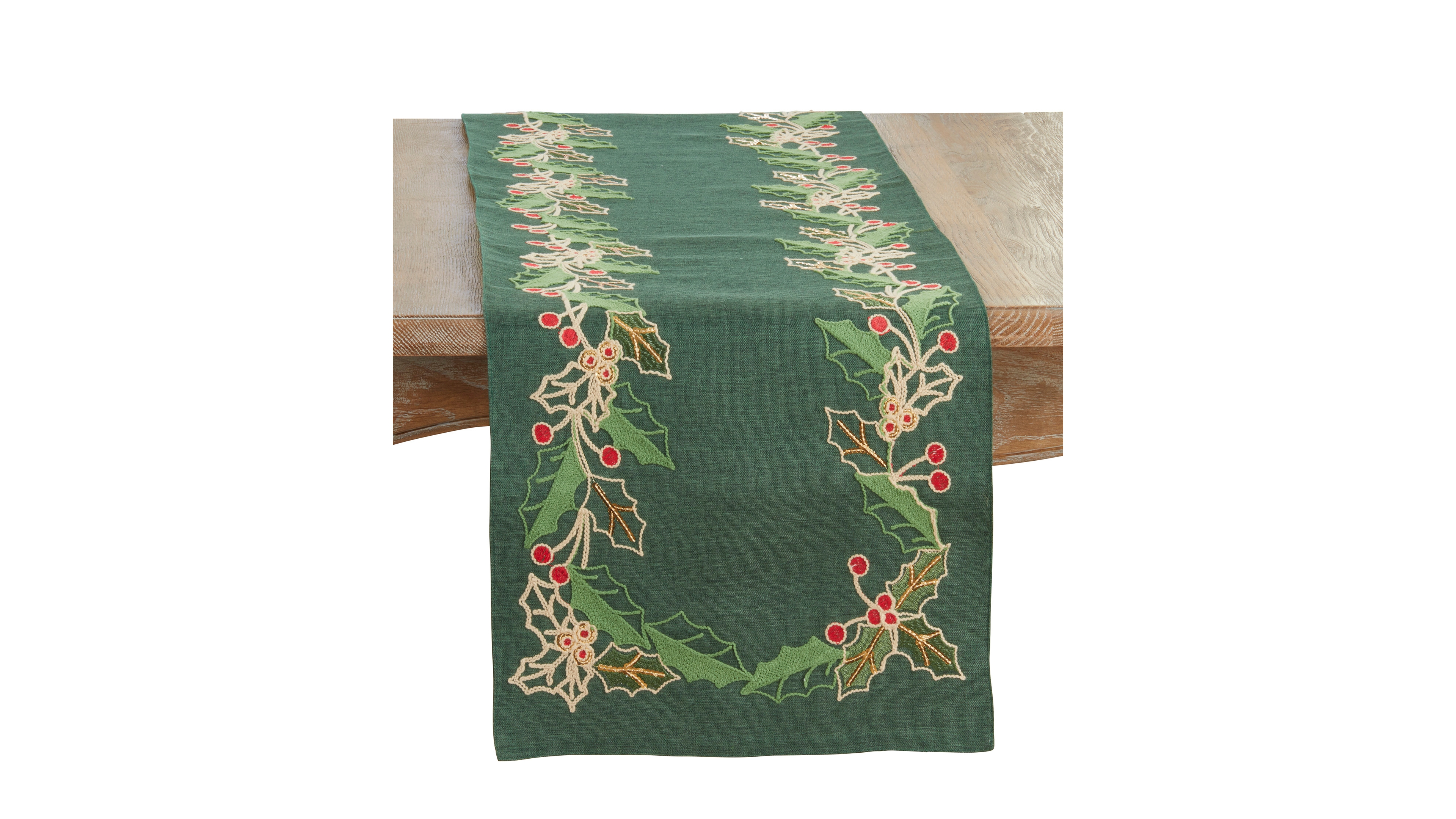 Saro Lifestyle Holly Table Runner, 16" x 72"