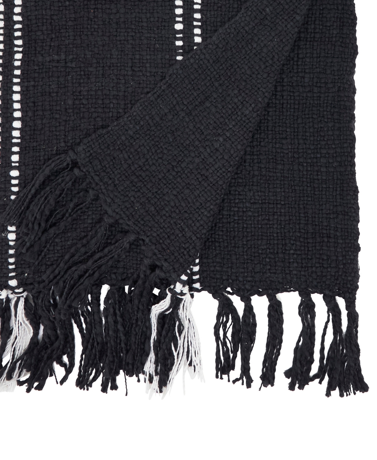 Saro Lifestyle Stitched Line Table Runner