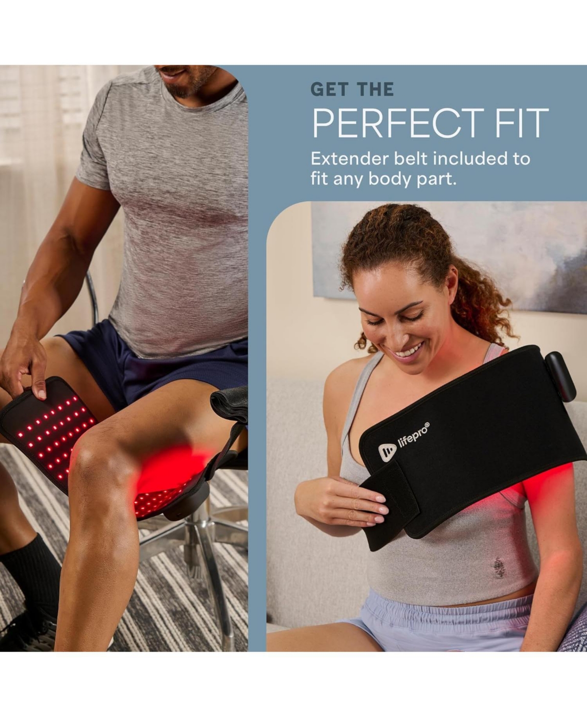Lifepro Red Light Therapy Belt – 660nm & 850nm Near Infrared and Red Light for Muscle Relaxation, Inflammation Relief & Improved Circulation