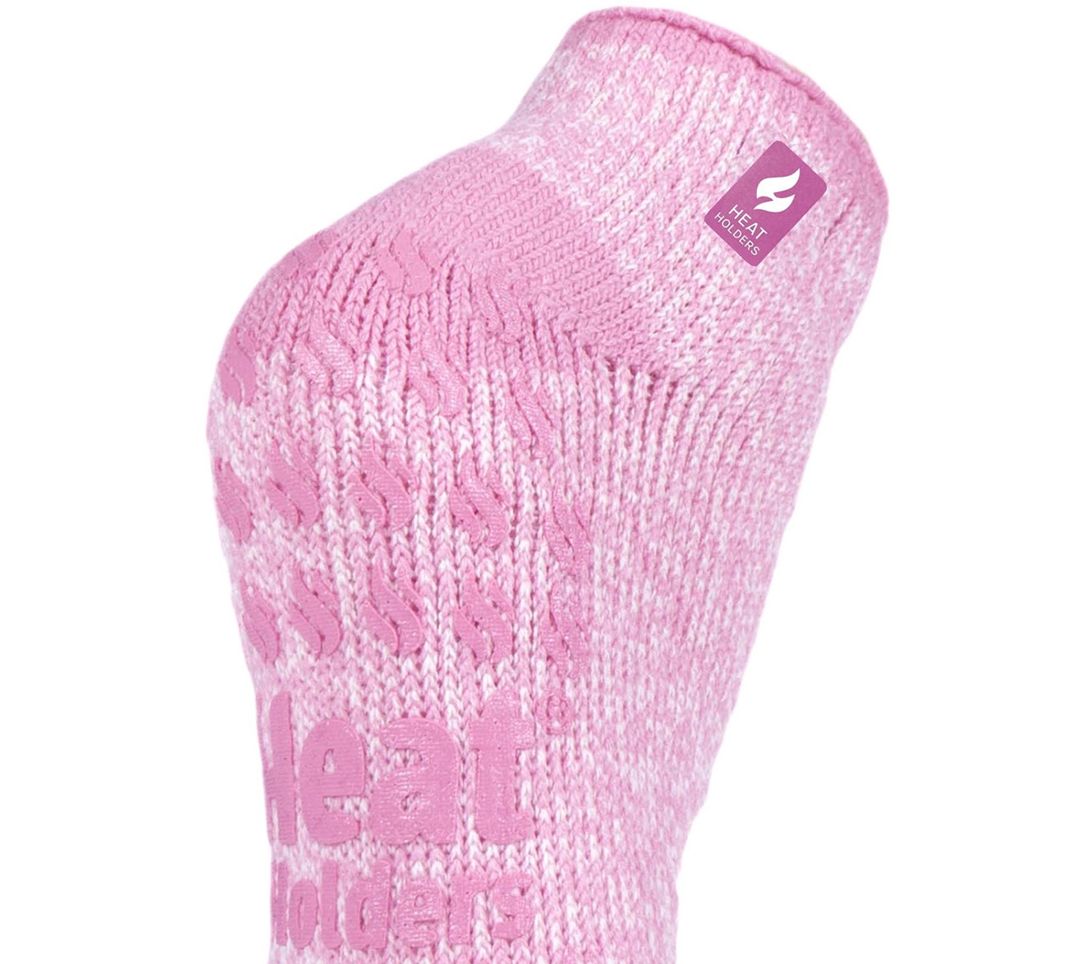 Heat Holders Twist Ankle Slipper Socks In Pink