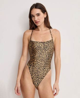 Good American - Women's Lace Up One Piece Swimsuit