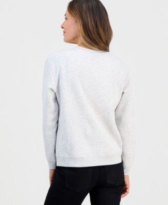 Petite Love Flowers Graphic Fleece Sweatshirt, Macy's Exclusive 