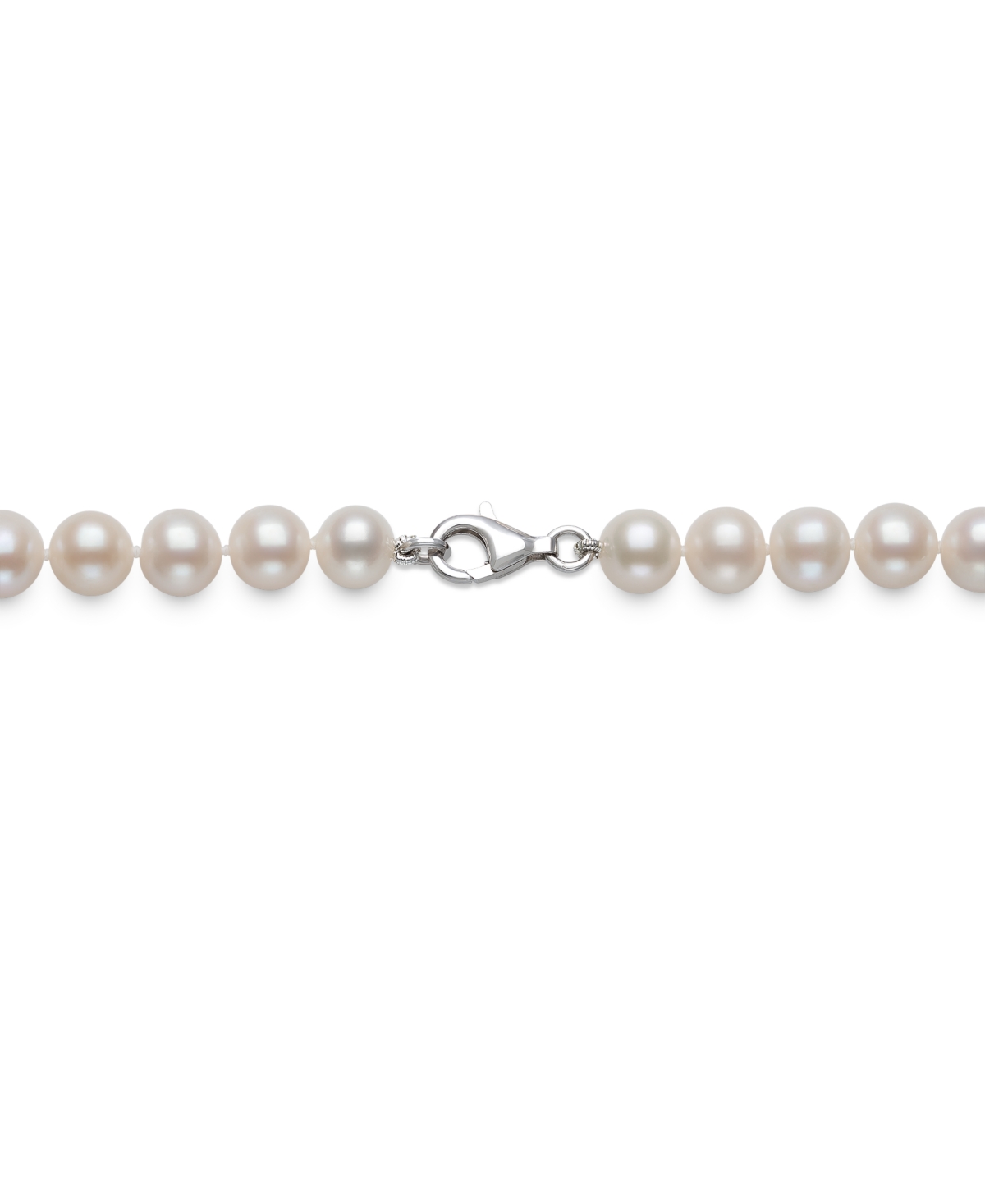 Belle De Mer Cultured Freshwater Pearl (7.5-8.5mm) Necklace In Sterling Silver In White