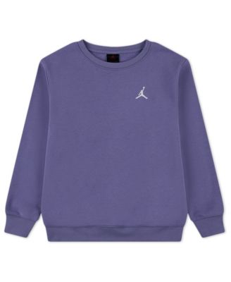 Jordan - Girls Fleece Crewneck with Ribbed Trim Sweatshirt