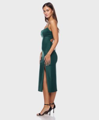 Juniors' V-Neck Strappy Dress