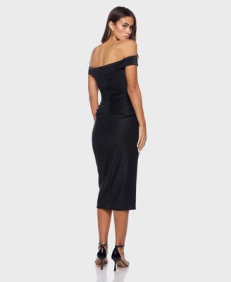 Juniors' Off Shoulder Dress