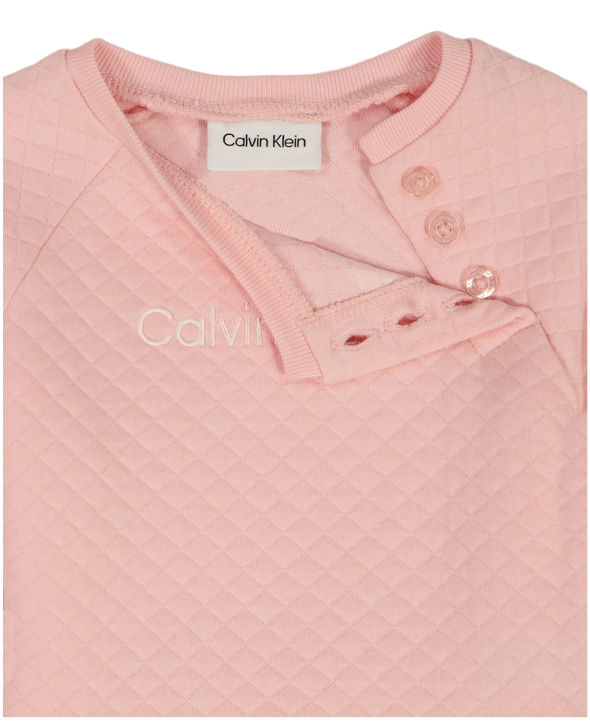 Calvin Klein Baby Girls Quilted Top and Leggings, 2-Piece Set