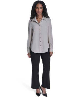 Women's Decorated Button-Down Top