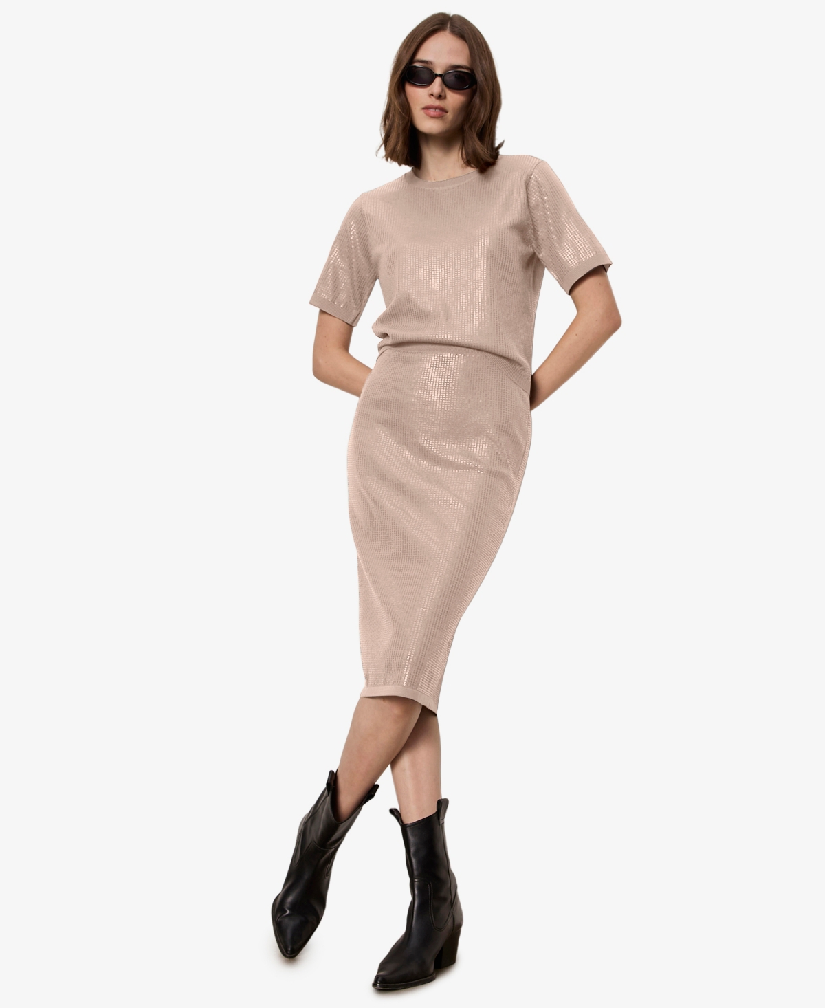 Sanctuary Women's Sparkle Sequin Pencil Skirt