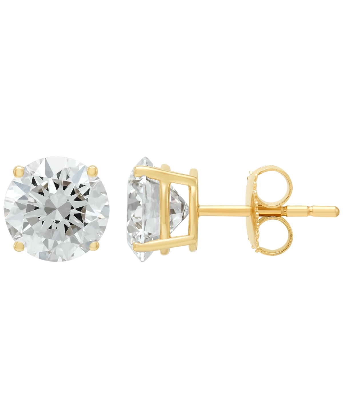 Grown With Love Lab Grown Diamond Stud Earrings (4 Ct. T.w.) In 14k White Gold (also In 14k Yellow Gold)