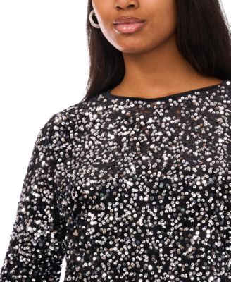 Women's Sequin Crewneck Dress