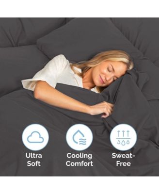 Extra Deep Pocket 18 - 24 Inch Microfiber Fitted Sheet - King