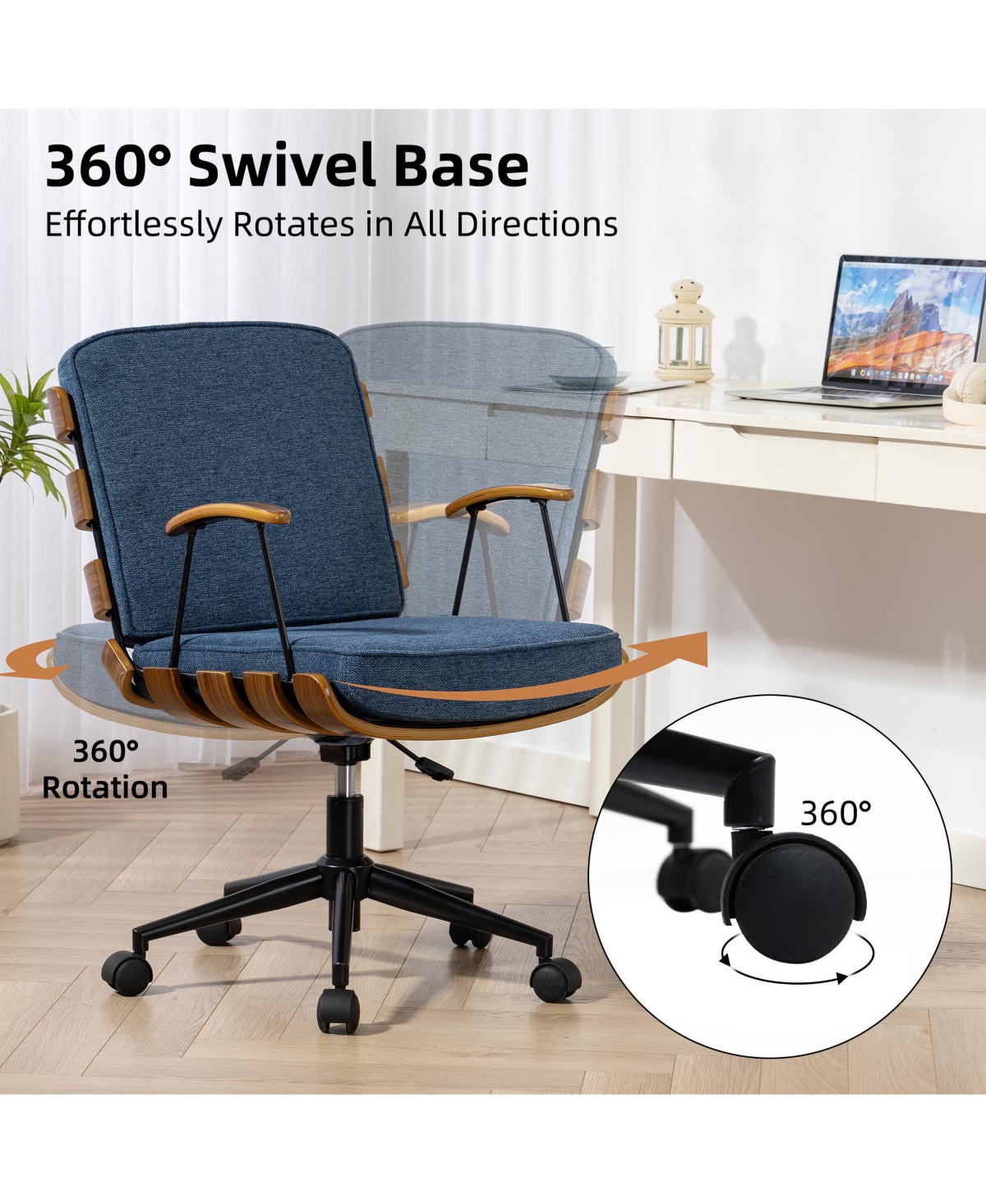 Dyhome Kitchen Dining Room Chairs, Boucle Chairs Set of 2, Mid Century Modern Tufted Upholstered for Room, Green K