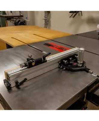 07150 Mite-R-Excel II Precision Anodized Aluminum Miter Gauge with Adjustable Fence and Micro Adjuster for Table Saws