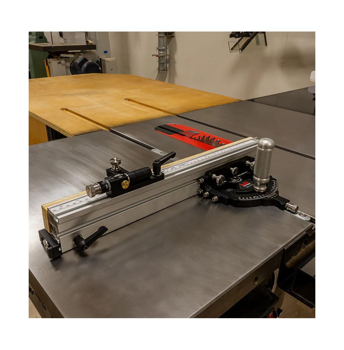 JessEm 07150 Mite-r-Excel Ii Precision Anodized Aluminum Miter Gauge with Adjustable Fence and Micro Adjuster for Table Saws