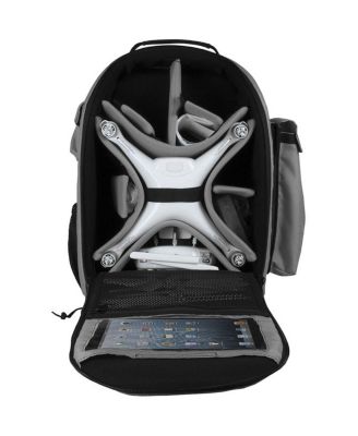 PortaBrace DJI Drone Backpack Back Pack Professional Video Equipment Case, Silver (BK-Phantom 4)
