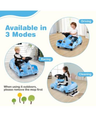 12V Electric Cleaning Go Kart with Detachable Mop and Remote Control