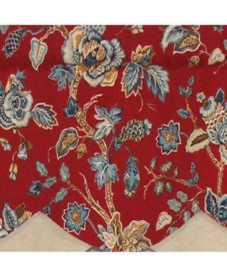 Gianna Petticoat Valance 3"Rod Pocket, Contrast Bottom fabric. 50"W x 15"L