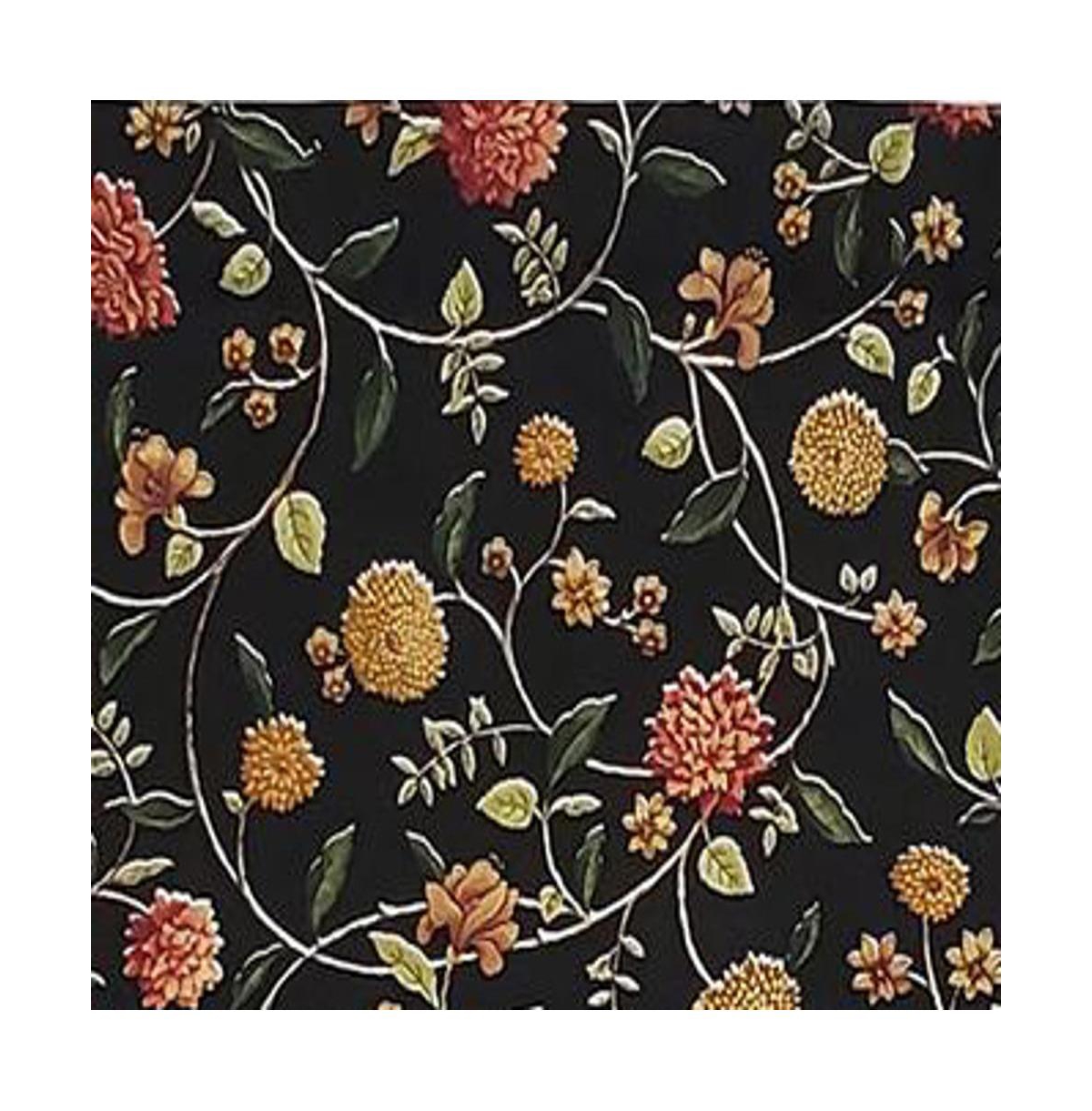 Rlf Home Modern Design Classic Nightfall Regal Style Window Valance 50" x 17" Black