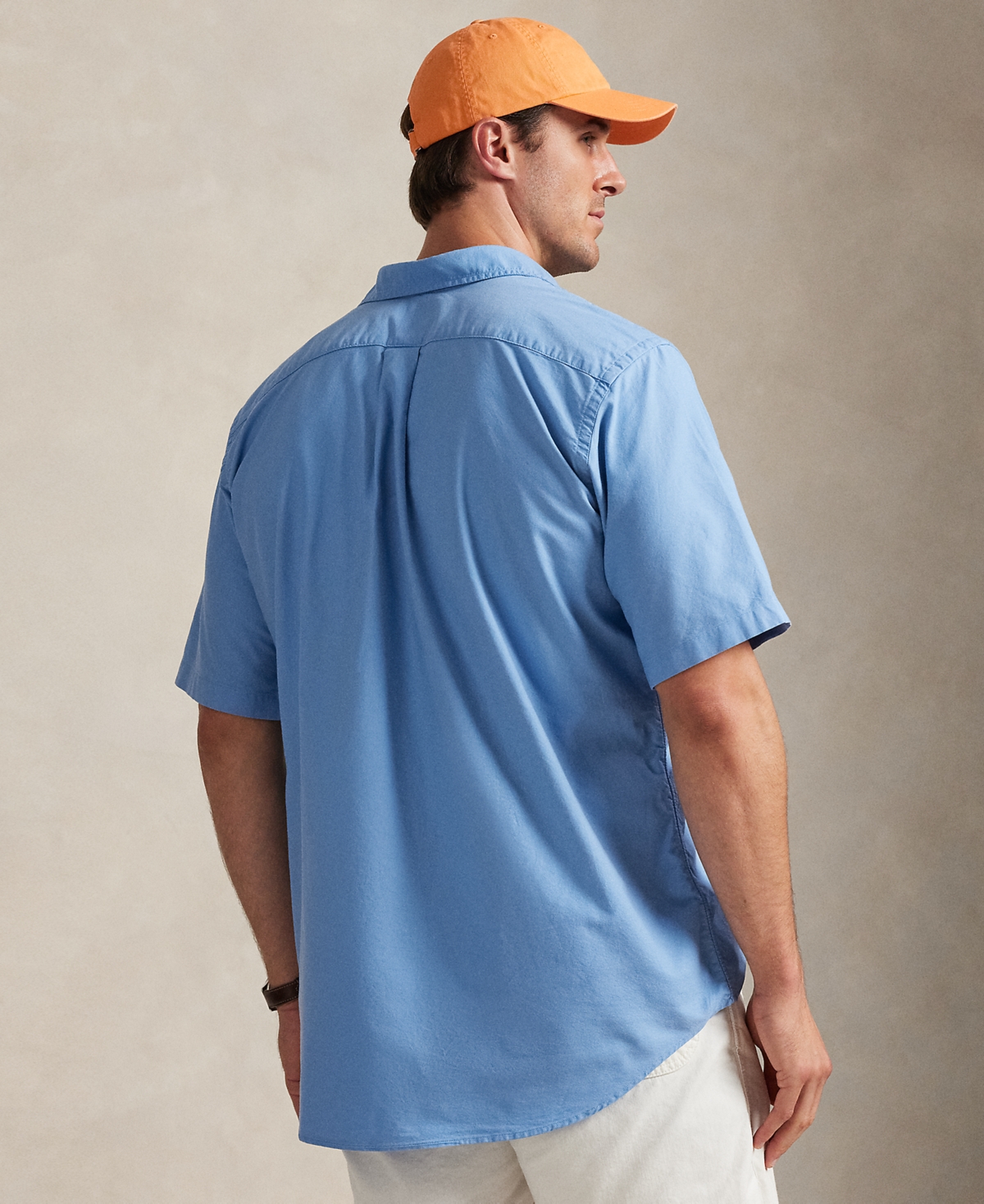 Polo Ralph Lauren Men's Big & Tall Garment-dyed Oxford Shirt In Blue