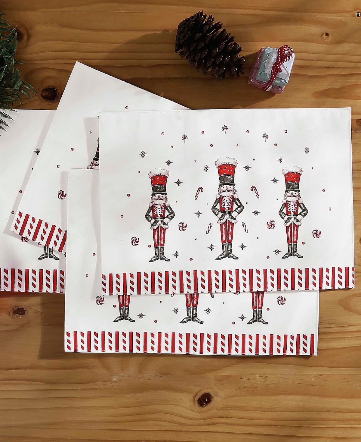 Avanti Nutcracker Candy Placemats, Set of 4