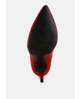 Womens Head On Faux Suede Diamante Ankle Boots