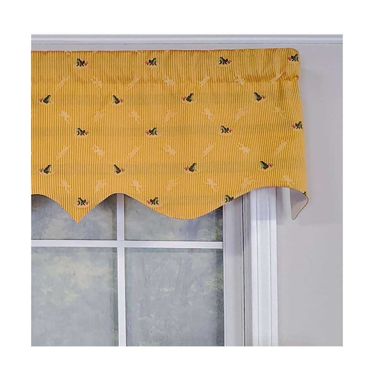 Rlf Home Modern Design Classic Ribbit Regal Style Window Valance 50" x 17" Antique