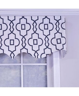 Modern Design Classic Crusade Regal Style Window Valance  50" x 17" Light Navy