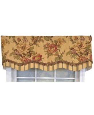 100% Cotton Dewsbury Glory Fully lined Windows Rod Pocket Valance 50" x 16" Beige