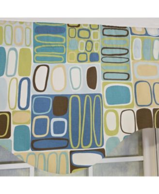 Mesmerize Cornice Valance - 100% Cotton with Ivory Lining 50" x 17"  Green