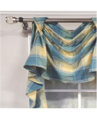 4" Top Tab High Quality Fabric Duncaster 2-Scoop Victory Swag for Windows 40" x 25" Porcelain