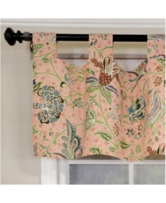 4" Top Tab High Quality Fabric Every Tab Valance for Windows 50" x 16" Rose